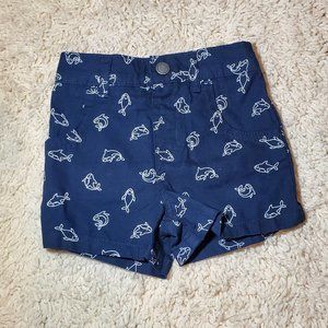 Garanimals Baby Boy Blue w/White Sharks Shorts 3-6M